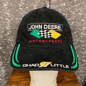 Chad Little 97 John Deere Motorsports Rare Vintage Hat Cap NASCAR Roush Racing